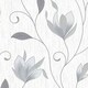 image 1 of Envy Synergy Floral Textured Wallpaper - Dove Grey - 33ft x 20.5in Grey