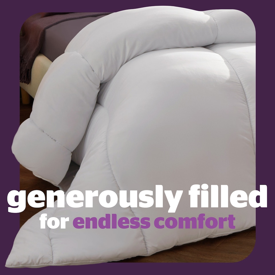 image 1 of Silentnight Deep Sleep 15 Tog Duvet | White | Double