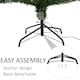 image 7 of HOMCOM 6ft White Light Artificial Christmas Tree w/ 230 LED Star Topper Tri-Base