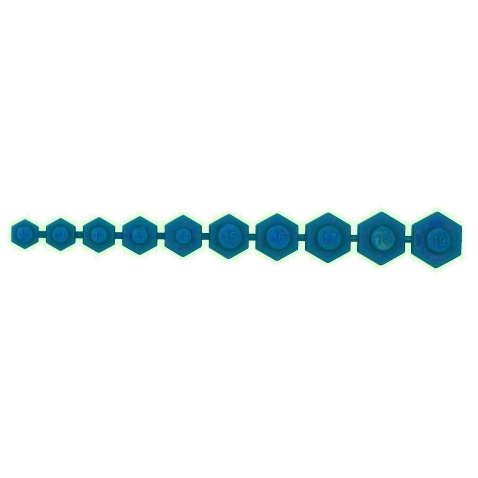 image 1 of Magnetic Socket Inserts for Metric Sockets 10mm - 19mm 10pc 6 + 12 Sided