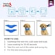 image 5 of Dog Cat Puppy Cooling Bandana Pet Cooler Ice Cool Scarf Collar Relief Med. Large Blue | L