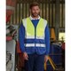 image 2 of Pro RTX High Visibility Unisex Adults Executive Waistcoat - Hi Vis Yellow/Royal Blue - 4XL