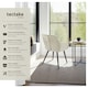 image 2 of Chair Marilyn - velvet look, quilted, continuous backrest, slim steel legs - Set of 2 Cream | Cream/Black