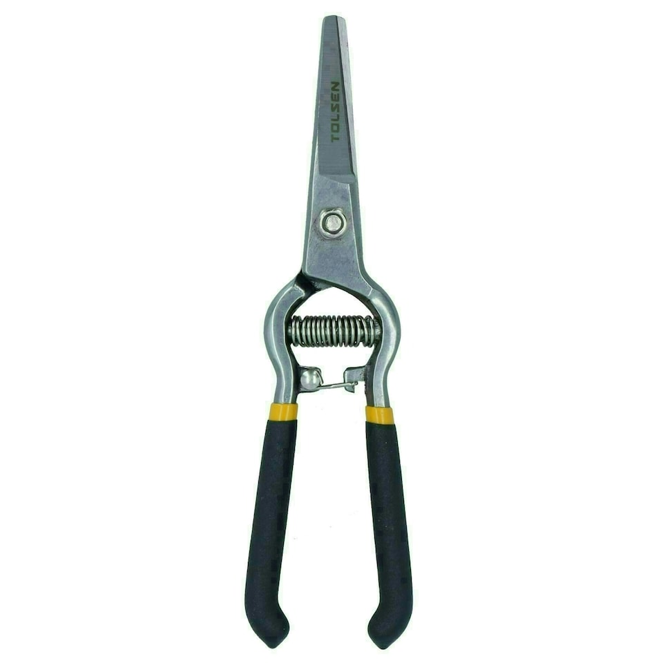image 1 of Straight Pruning Hand Shears Cutters 200mm Flower Florist Scissors Garden Plant