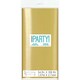 image 2 of Gold Foil Rectangular Plastic Table Cover, 54"x108"