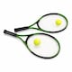 image 7 of 2 Player Junior Tennis Set with 23 Inch Aluminium Rackets, Balls & Carry Bag