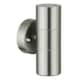 image 3 of First Choice Lighting Set of 2 Blaze Stainless Steel Outdoor Up Down Wall Lights Silver | Clear