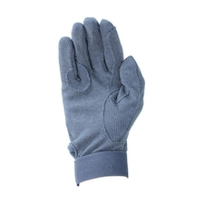 Hy5 Adults Cotton Pimple Palm Riding Gloves - Navy - XS Blue | XS