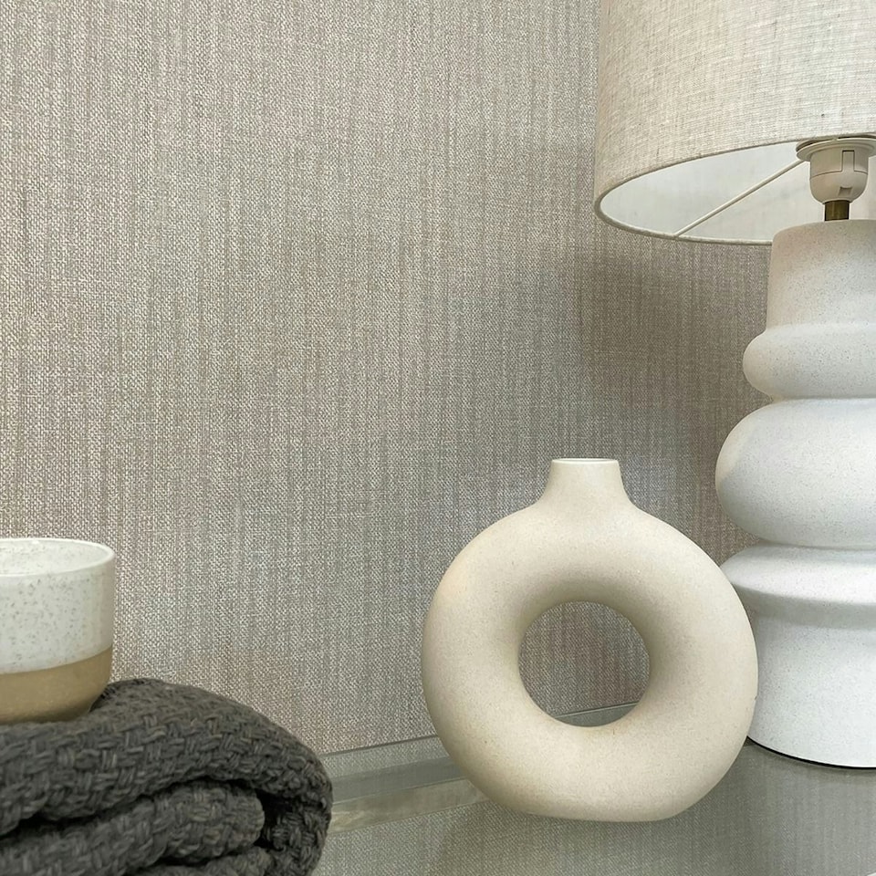 image 1 of Belgravia Anaya Textured Wallpaper - Grey - 10m x 53cm Grey