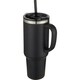 image 1 of Sydney Vacuum Insulated 1200ml Mug With Straw | Black | Solid Black | 1