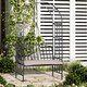 image 2 of Outsunny Garden Metal Arch Bench, Outdoor Furniture Chair with Cushion Outdoor Patio Rose Trellis Arbour Pergola, for Climbing Plant 114L x 60W x 206H cm