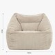 image 4 of Natalia Large Beanbag and Pouffe Set Corduroy Natural Beige | Cream | Natural | XL | 2