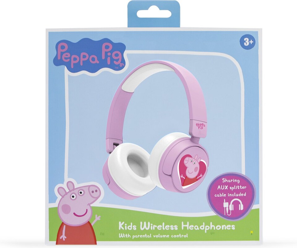 image 1 of Peppa Pig Kids Wireless Headphones | Pink