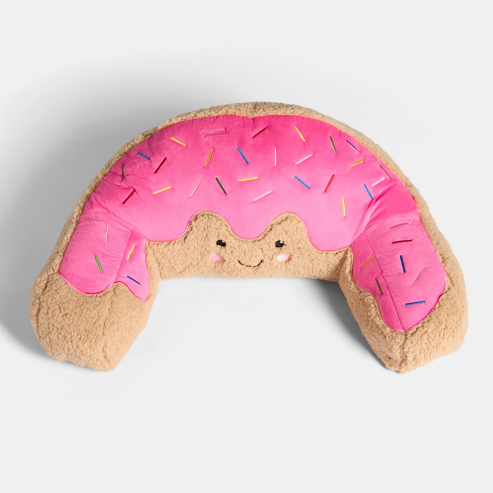 image 1 of OHS Doughnut Cuddle Cushion Novelty Reading Pillow