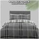 image 8 of VELVETIO Bardsley Check Printed Duvet Cover Set Reversible Polycotton Beddings Red | Double