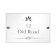 image 2 of Personalised Decorative Swirl Acrylic House Sign