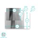 image 5 of Argon Tableware 2pc Stainless Steel Counter Edge Chopping Board Set - 2 Sizes Silver