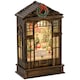 image 1 of HOMCOM Christmas Snow Globe Lantern with Lights for Holiday, Bronze Tone