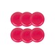 image 1 of Unbreakable Reusable Plastic Dinner Plates | Pink | 6