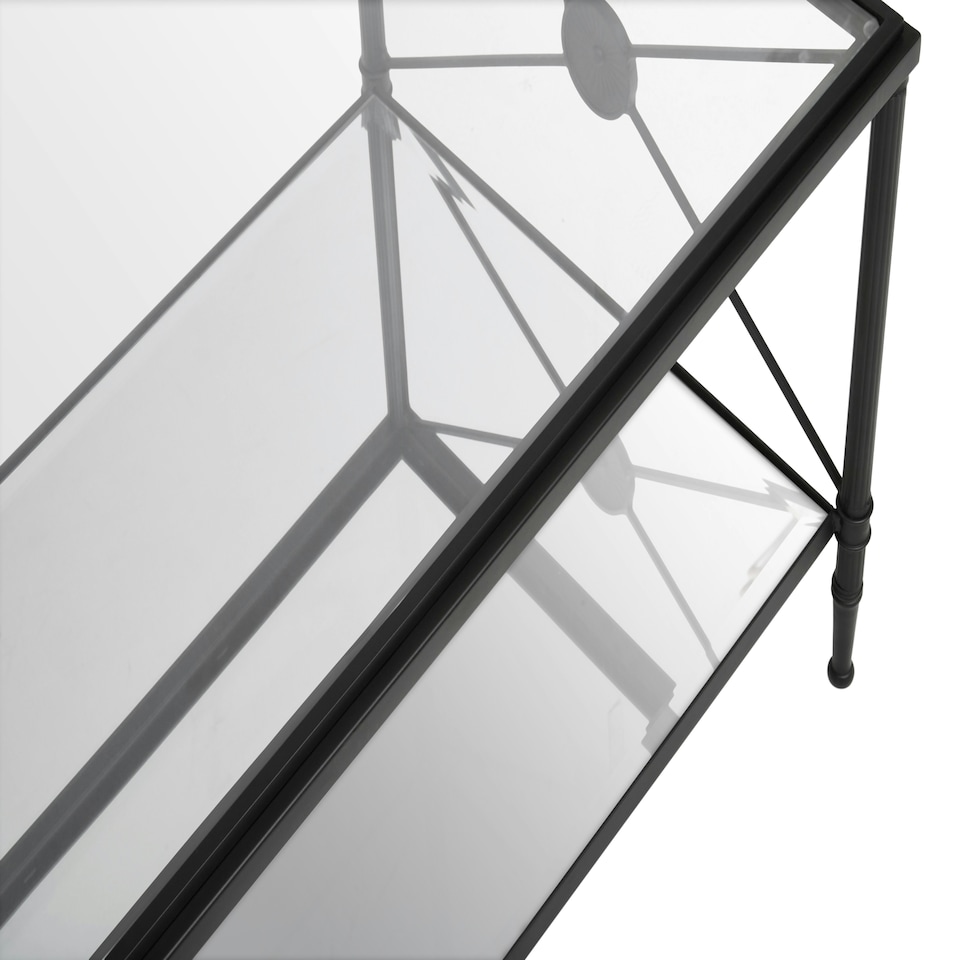 image 1 of Interiors by Premier Coffee Table With Black Finish Frame Black
