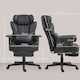 image 7 of HOMCOM Office Chair, Ergonomic Desk Chair with Foot Rest, Black Black