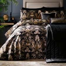 Laurence Llewelyn-Bowen Suburban Jungle Duvet Cover Set Black/Gold