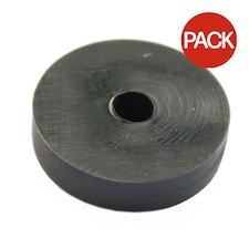 Robimatic Flat Tap Washer (Pack of 3) - Black - 0.75in