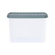 image 3 of Wham Clip 5x 21.5L Rectangular Plastic Storage Boxes with Clip Lock Lids. Ideal for Home, Office, Toys & More - Clear/Green Milieu | Green | Green Milleu | 5
