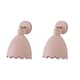 image 1 of ValueLights Millie Pair Rose Pink Scallop Adjustable Wall Lights | Pink