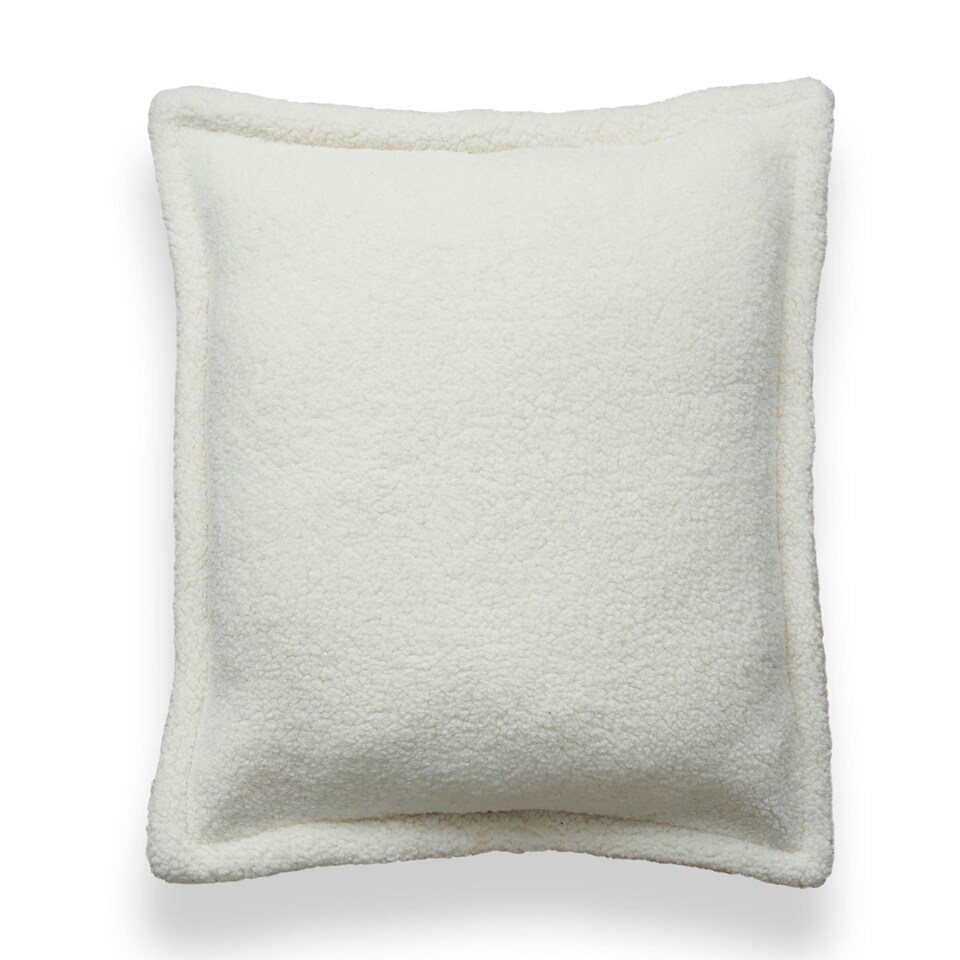 image 1 of BHS Boucle with Flange Edge Cushion, Cream