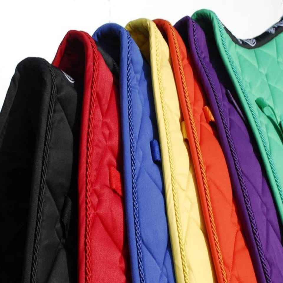 image 1 of Rhinegold Elite Diamond Saddle Pad N/A | Colour: Dark Tangerine
Size: Cob