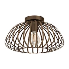 EGLO Espinal Brown Steel Contemporary Ceiling Light