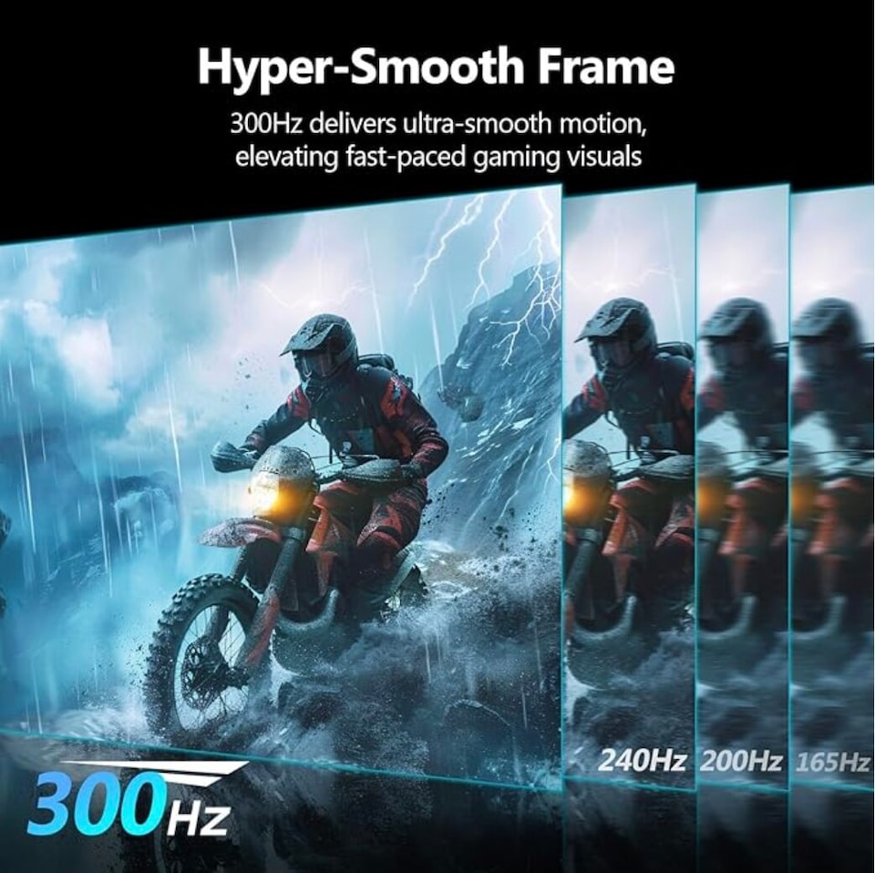 image 1 of Z-Edge 27 Inch 300Hz 240Hz Curved Gaming Monitor 1ms VA 1500R HDMI DP White | PC Monitor Full HD 1920x1080 16:9, 4000:1 Contrast, 130% sRGB, 300cd/m² Brightness, FreeSync, Crosshair, VESA Mountable