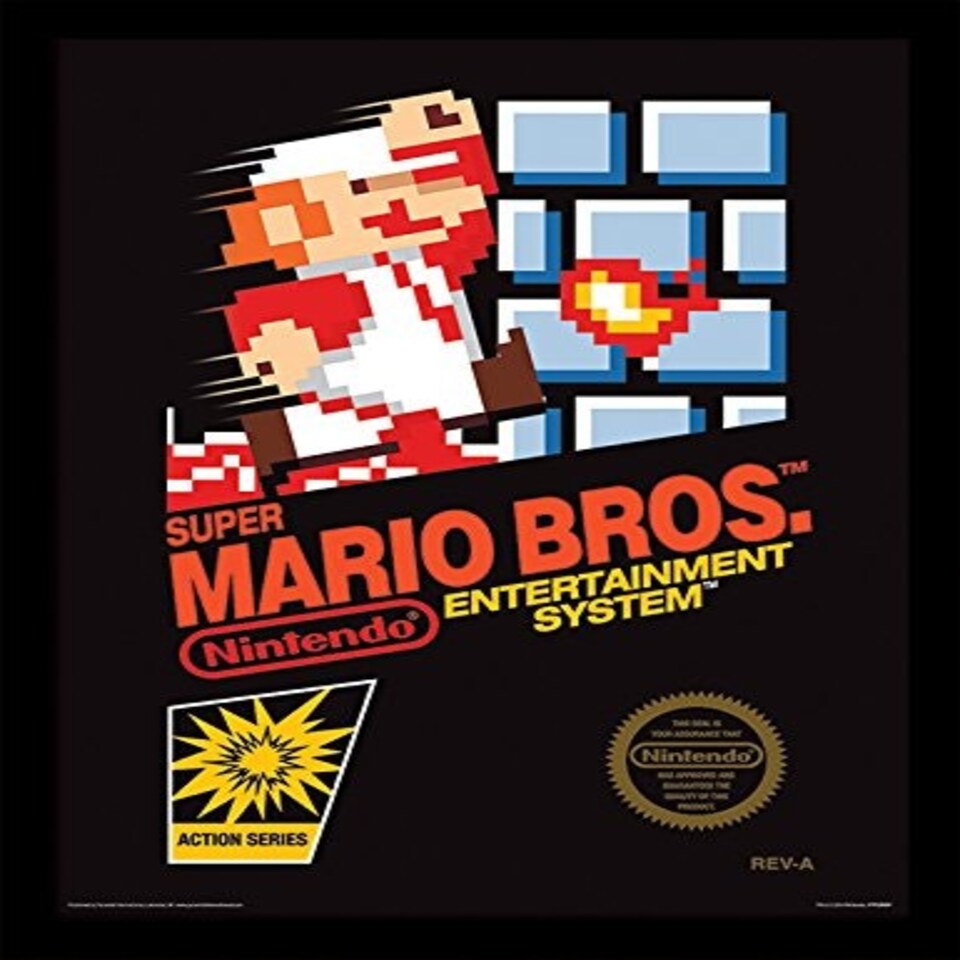 LX - SUPER MARIO BROS. (NES COVER) - MEMORABILIA RANGE - FP11295P
