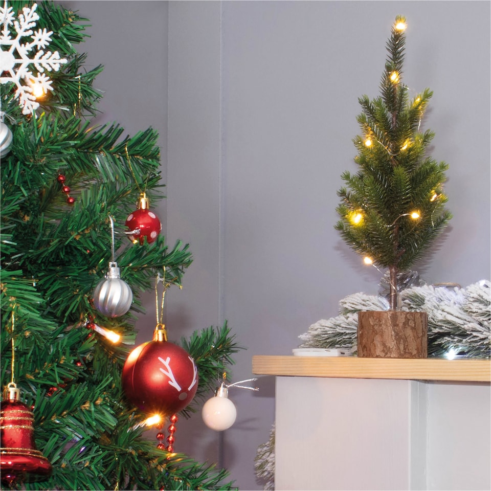 image 1 of St Helens Decorative Green Finish Christmas Tree With Led