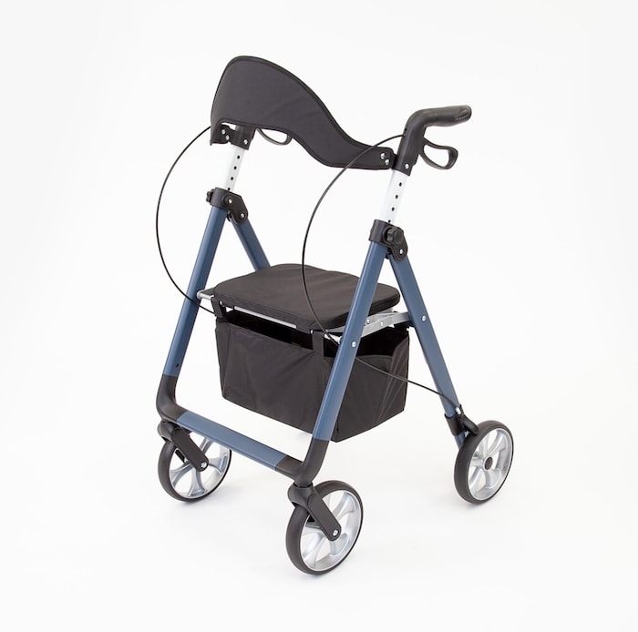 The Ramp People TRP7 Lightweight Folding Rollator Walker - Blue