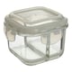 image 1 of Interiors by Premier 800ml Square Food Storage Container, BPA-Free PP White Lid Kitchen Food Storage Container, Food Containers