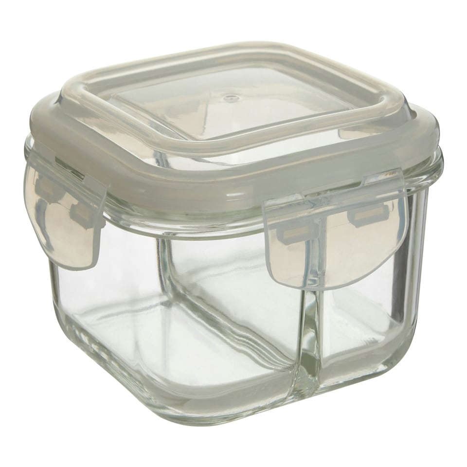 image 1 of Interiors by Premier 800ml Square Food Storage Container, BPA-Free PP White Lid Kitchen Food Storage Container, Food Containers