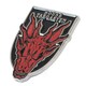 image 3 of House Of The Dragon Badge - Black/Red/Silver - One Size
