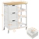 image 3 of Yaheetech 84.5 cm H Kitchen Storage Serving Cart