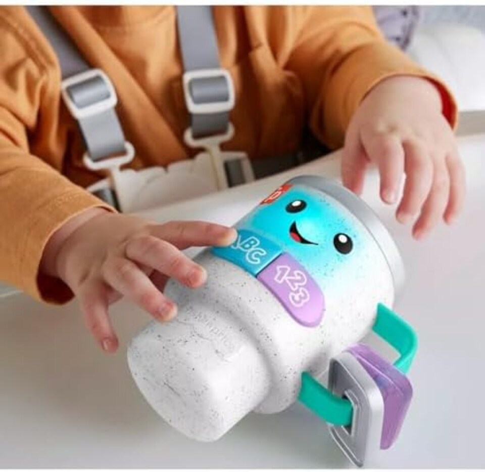 image 1 of Fisher Price Laugh And Learn Wake Up Coffee Mug Toy