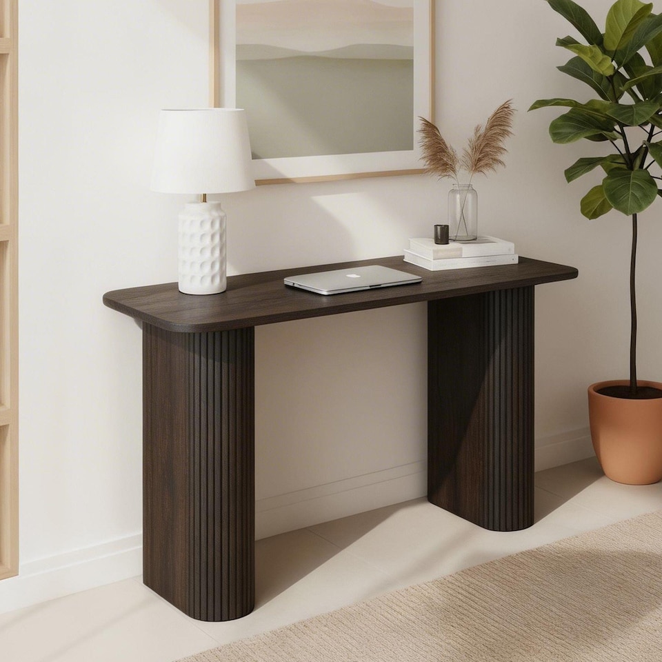 image 1 of Monroe Wooden Compact Desk Computer PC Laptop Table Workstation Office