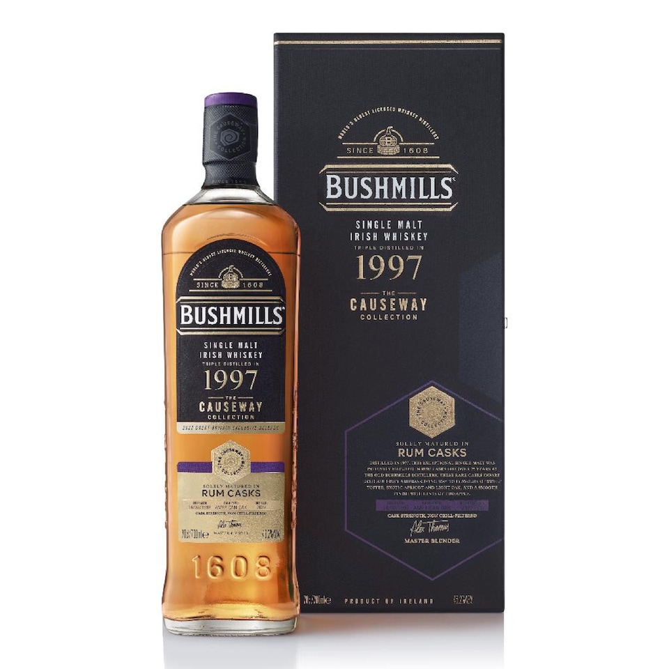 image 1 of Bushmills - The Causeway Collection - Rum Cask 1997 25 year old Whiskey (UK Exclusive) | Multi | Bushmills - The Causeway Collection - Rum Cask - 1997 25 year old Whiskey 70cl 46.2% ABV (UK Exclusive) | 1