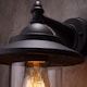 image 3 of CGC Lighting Ryder Matt Black Fisherman Lantern Wall Light IP54 E27 | Black | Black | Height: 24.7 cm, Width: 18 cm, Depth: 20.5 cm