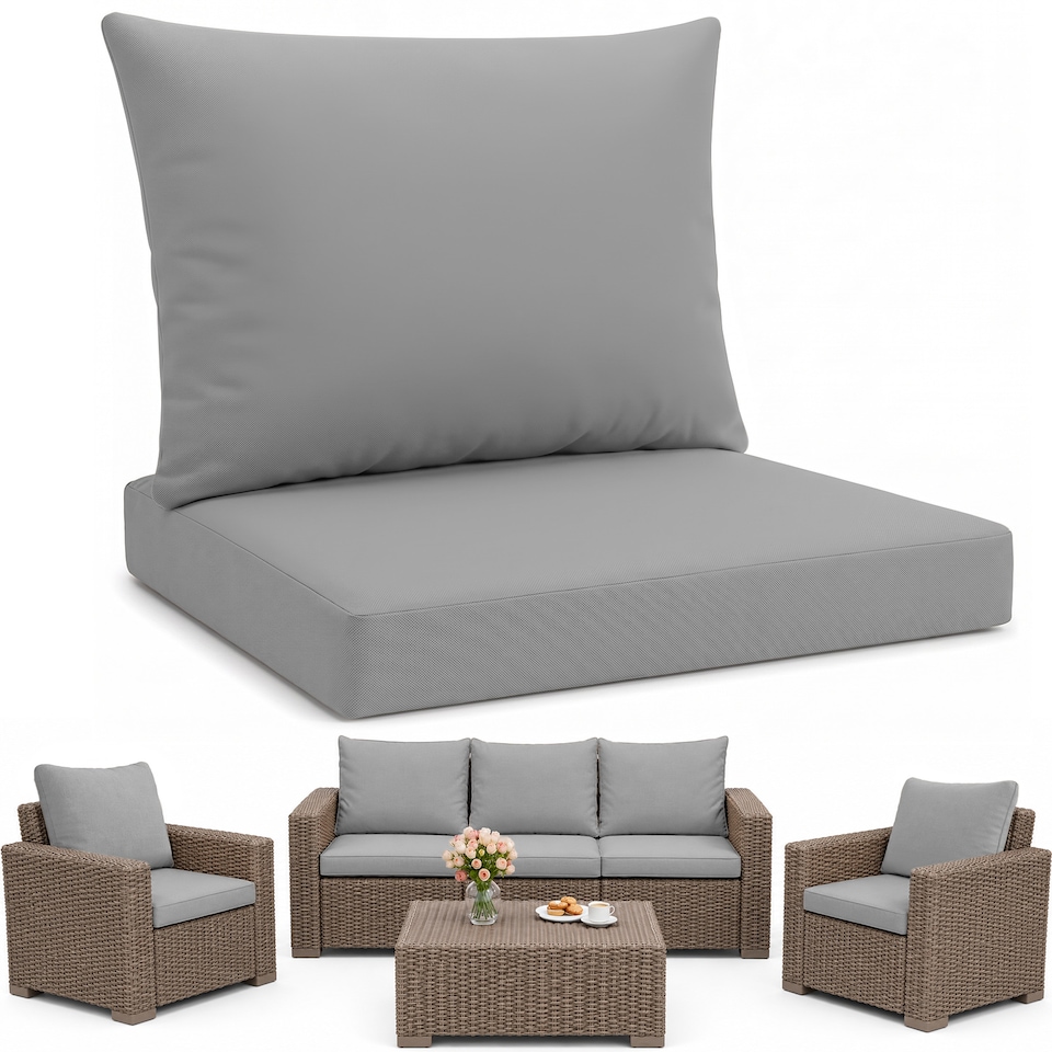 image 1 of Keter Allibert California Armchair Cushion Pad with Pillow