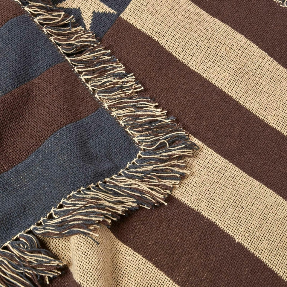 image 1 of Homescapes Cotton USA Flag Throw - 125 x 150 cm