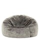 image 5 of icon Fluffy Giant Bean Bag Chair Adult Grey with Bean Bag Filling Grey | Grey