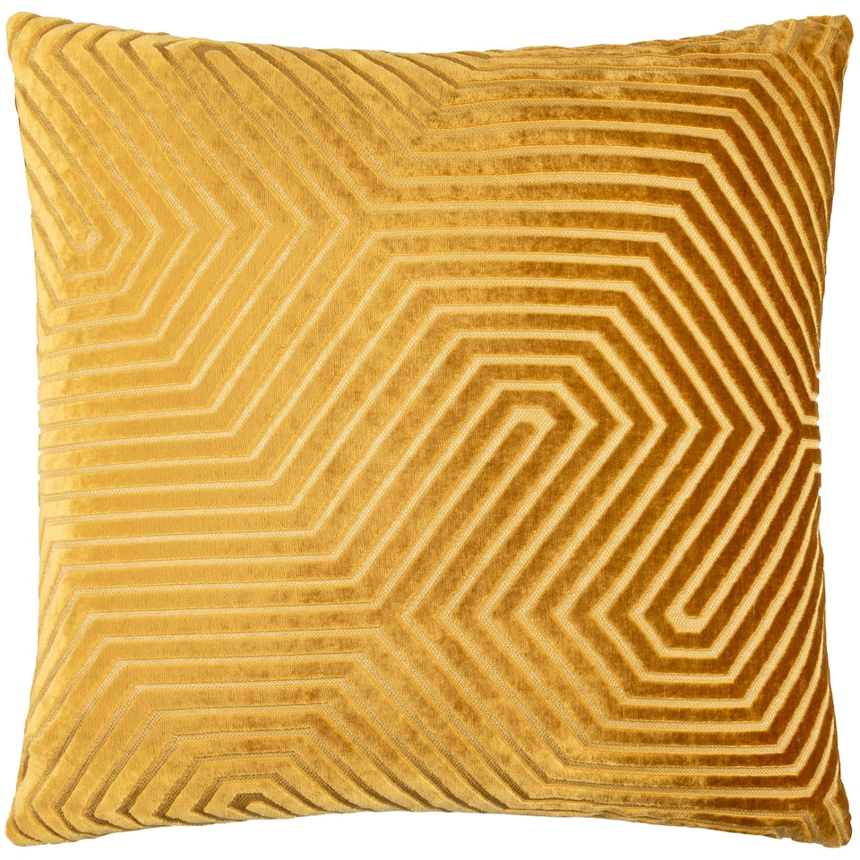 image 1 of Paoletti Evoke Cut Velvet Cushion Cover Orange