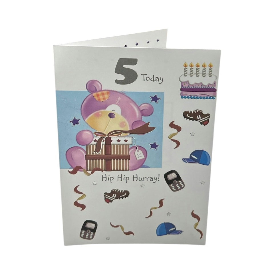 image 1 of 5 Today Hip Hip Hurray Happy Birthday Card