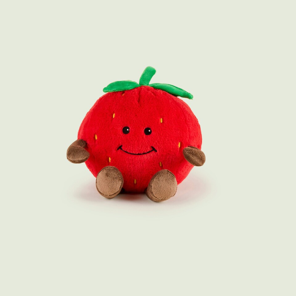 image 1 of Warmies Strawberry Plush Microwaveable Weighted Cuddly Toy